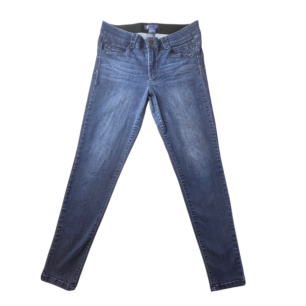 Democracy Jeans Women 12 Ab-solution Skinny Blue Stretch Denim Dark Wash